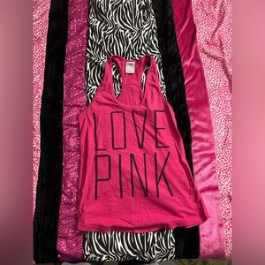 Pink Vs tank top
